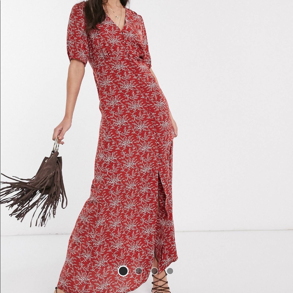 Y.A.S Jellica floral print maxi dress